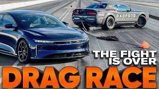 Quickest American Car Ever: Demon 170 vs Lucid Sapphire VHT & Asphalt — Cammisa Ultimate Drag Race