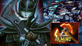 52Kills Phantom Assassin 1000GPM with 9Mins Battle Fury Farm Machine Dota 2