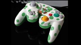 custom Yoshi gamecube controller