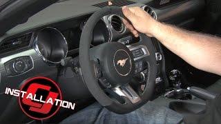 2015-2017 Mustang Ford Steering Wheel GT350 Leather And Alcantara Installation