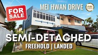 Singapore Landed Property Home Tour |  2 Storey Semi-Detached House @ Mei Hwan Drive | District 20