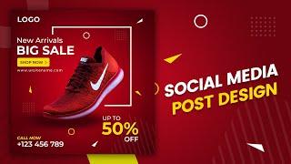 Social Media Post Design in Photoshop | Photoshop Tutorials | Bangla Tutorial | Graphic Design