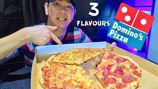 3 Flavours DOMINO's Pizza l MUKBANG with REM #15