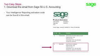 Sage 50 US Sage Intelligence Activate Your License