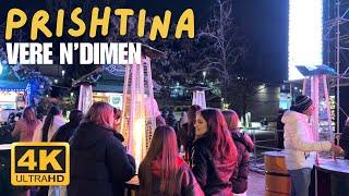 Vere n'Dimen, Prishtina's Wonderful Atmosphere | Winter Cabins, Hot Drinks, Full of Youths 24.12.24