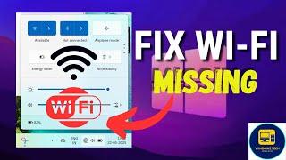 Fix Wifi Not Showing in Windows 10/11 | Fix Missing Wifi