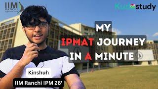 How I cleared my IPMAT || Mock Test || Kudostudy