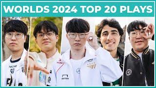 Top 20 Best Plays | Worlds 2024 Knockout Stage