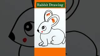 Rabbit Drawing/Rabbit Drawing Easy/Rabbit Drawing Colour/Rabbit Drawing Simple