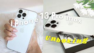 unboxing iphone 13 pro max + cute accessories