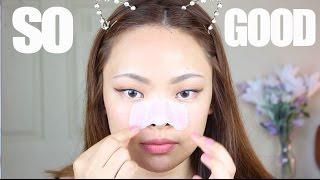 THE BEST BLACKHEAD NOSE STRIP!! - Holika Holika 3 Step Blackhead Strip Demo &Review