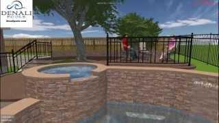 The B. Family V2 Austin Custom Swimming Pools | Denali Pools