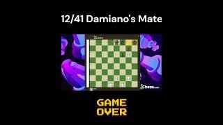 Damiano's Mate  #chess #howtoplaychess #checkmatepatterns #checkmate