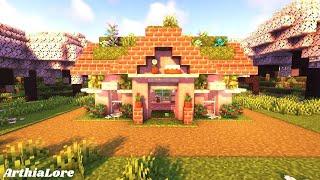 Minecraft | How to Build a Cherry Blossom Flower Shop