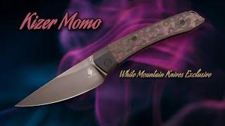 Kizer Momo BIG Front Flipper: S45VN, Purple Haze FC White Mountain Knives Exclusive!