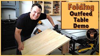 DeWalt DWE7491RS Folding Outfeed Table Demo #shorts #woodworking #howidothingsdiy