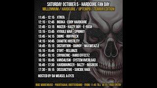 Hardcore Fanday! 6 hours of Hardcore, Gabber, Uptempo and Terror, More than 20 artists will perform!