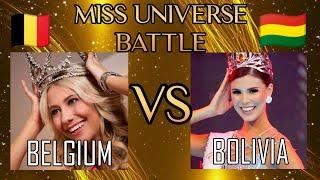 Miss Universe 2020 Battle (Celine Van Ouytsel) Belgium  vs (Lenka Nemer) Bolivia 