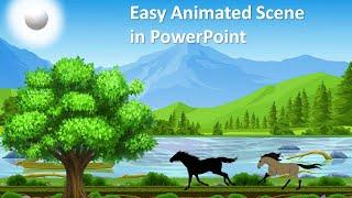 Easy Method for Creating an Animated Scene in PowerPoint | How to Animate in PowerPoint