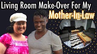 We Surprised My Mother-In-Law With A Living Room Makeover!| House Flip | Sylvia And Koree Bichanga |