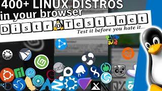 DistroTest.net lets you try 400+ OPERATIGN STYSTEMS! (distrotest.net)
