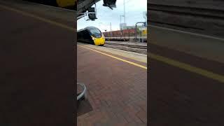 Class 390 passing by  rugby at 125 mph