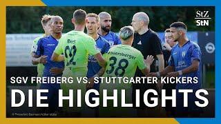 SGV Freiberg vs. Stuttgarter Kickers | Highlights 10. Spieltag [Regionalliga Südwest]