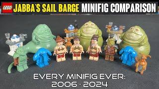 COMPARISON: LEGO Star Wars JABBA'S SAIL BARGE Minifigs (2006, 2013, 2024)