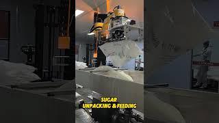 Sugar Unpacking &feeding  #automation #palletizer #depalletizing#manufacturer #robot#depalletizing