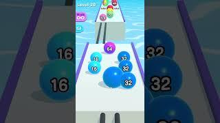 Ball Run 2048 Game Level 20 New Play Win #shorts #win #gaming