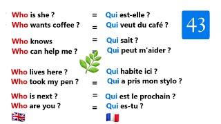 Phrases simples pour apprendre l'anglais facilement |partie 43|easy sentences to learn french 