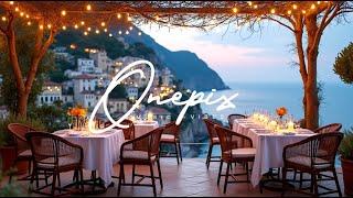 Italian Coastal Dining | Relaxing Traditional Music with Breathtaking Mediterranean Views 