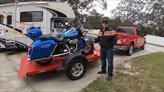 Jerry Palladino "Motorman" loves his ZPro 2400 Dual Motorcyle Trailer!