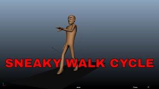 3D SNEAKY Walk Cycle ANIMATION, Version 2 - Callum Highfield