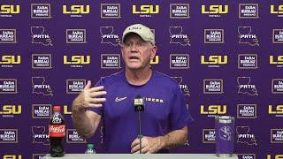 LSU Brian Kelly talks week of prep for South Alabama