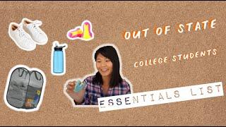 what to bring to college | out of state students edition