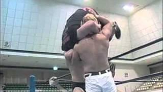 Ryuji Yamakawa & Jun Kasai suplexed Nick Gage off the ring apron into the japanese tables