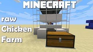 Minecraft (1.15) Automatic Raw Chicken Farm tutorial