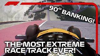 This is the Most EXTREME Racetrack EVER! (90° BANKING!)