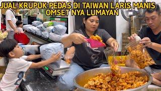 ORDERAN KRUPUK SEMAKIN DERAS SUAMI TAIWAN KU SUDAH LIHAY GORENG KRUPUK