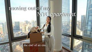 moving out of my NYC apartment  moving vlog, leaving my apartment, empty apt tour!