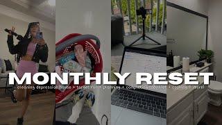 MONTHLY RESET  | cleaning depression apartment, target run,planning,resetting for the month +more!