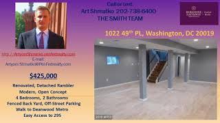 1022 49th PL NE, Washington, DC 20019 Nicely finished 4 bed 2 bath home for sale