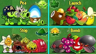 PVZ 2 - Random 15 Team Plants LEVEL 1 Battlez - Which Plant Team Will Win?