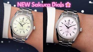 Grand Seiko's new 38mm Sakura Pink & Green Watches