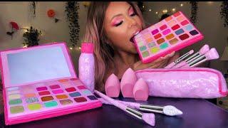 ASMR EDIBLE MORPHE X JEFFREE STAR ARTISTRY PALETTE, MAKEUP BRUSHES, BEAUTY BLENDER EATING SHOW 먹방