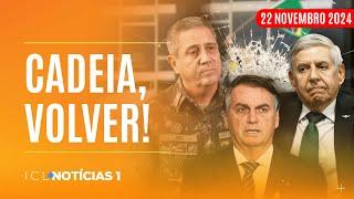 ICL NOTÍCIAS 22/11/24 - BOLSONARO E 36 GOLPISTAS SÃO INDICIADOS PELA PF E FICAM MAIS PERTO DA PRISÃO