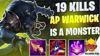 19 KILLS AP WARWICK IS A MONSTER! - Wild Rift HellsDevil Plus Gameplay