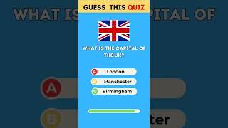 Capital of the UK #quiz #trivia #geographyquiz #shorts