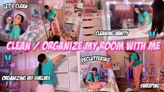 DEEP CLEANING + ORGANIZING MY ROOM WITH ME 2023 (this will motivate you) *satisfying 